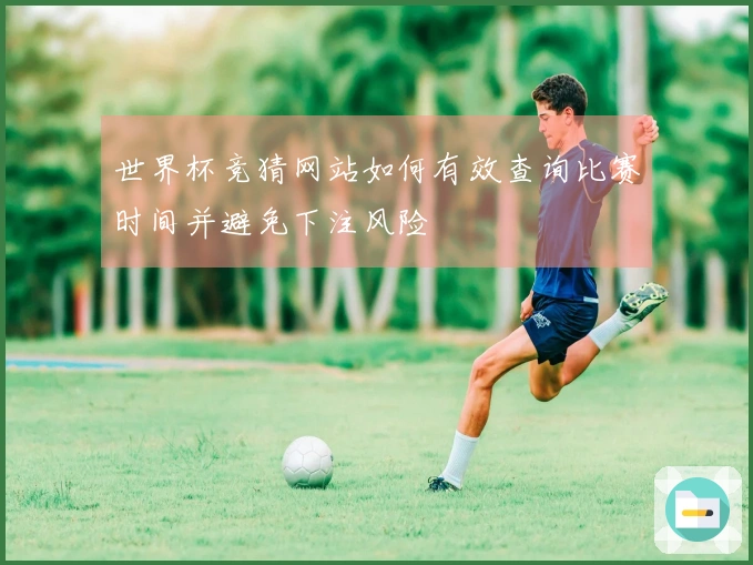 世界杯竞猜网站如何有效查询比赛时间并避免下注风险