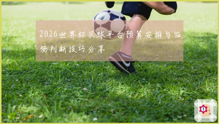 2026世界杯买球平台预算安排与临场判断技巧分享